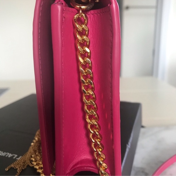Ysl Saint Laurent Kate tassel wallet on Chain pink - Picture 2 of 6